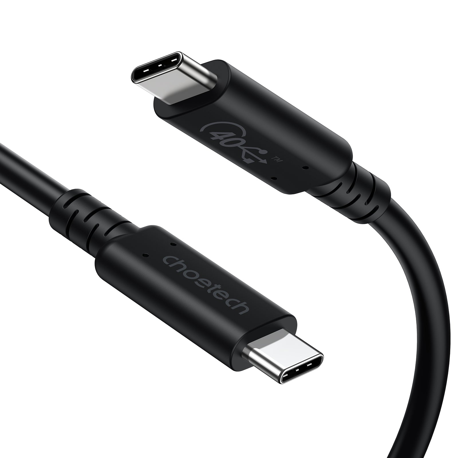 Choetech USB-C To USB-C USB 240W 40Gbps / 8K 1m Cable – Black – XCC-1028