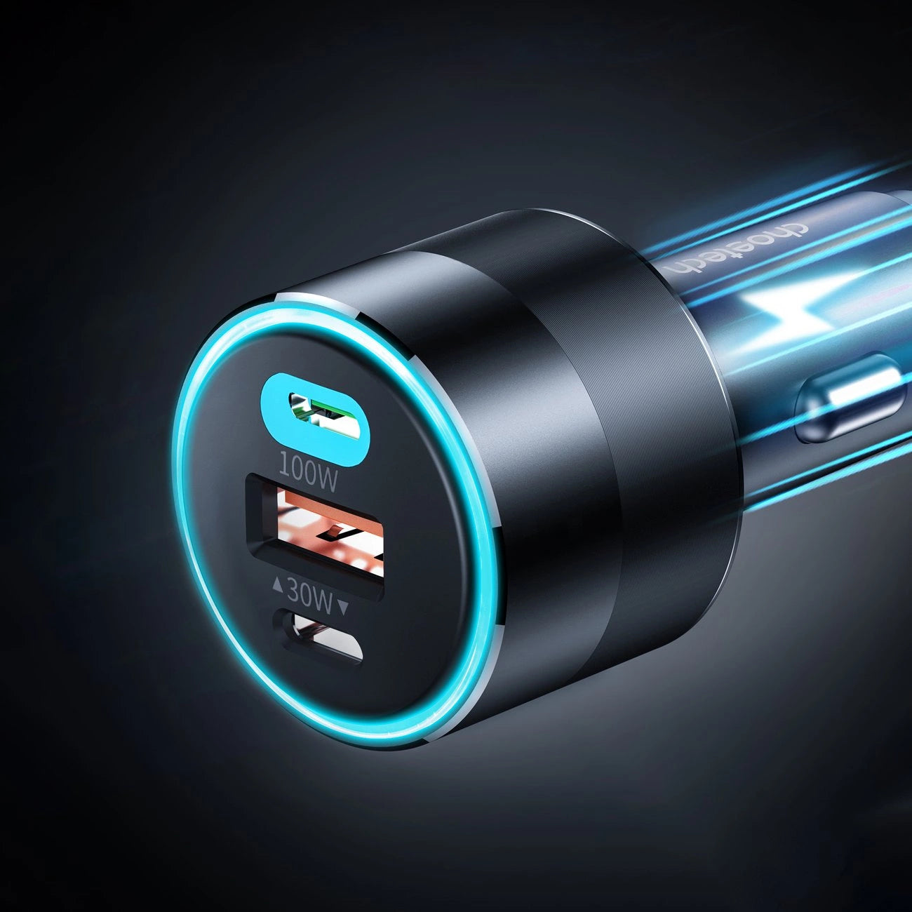 Choetech TC0011 130W Car Charger – Black