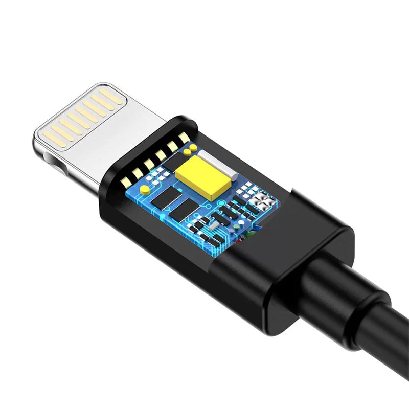 Choetech USB to Lightning Cable Apple Mfi Certified (1.8m/5.9ft) – Black – IP0027