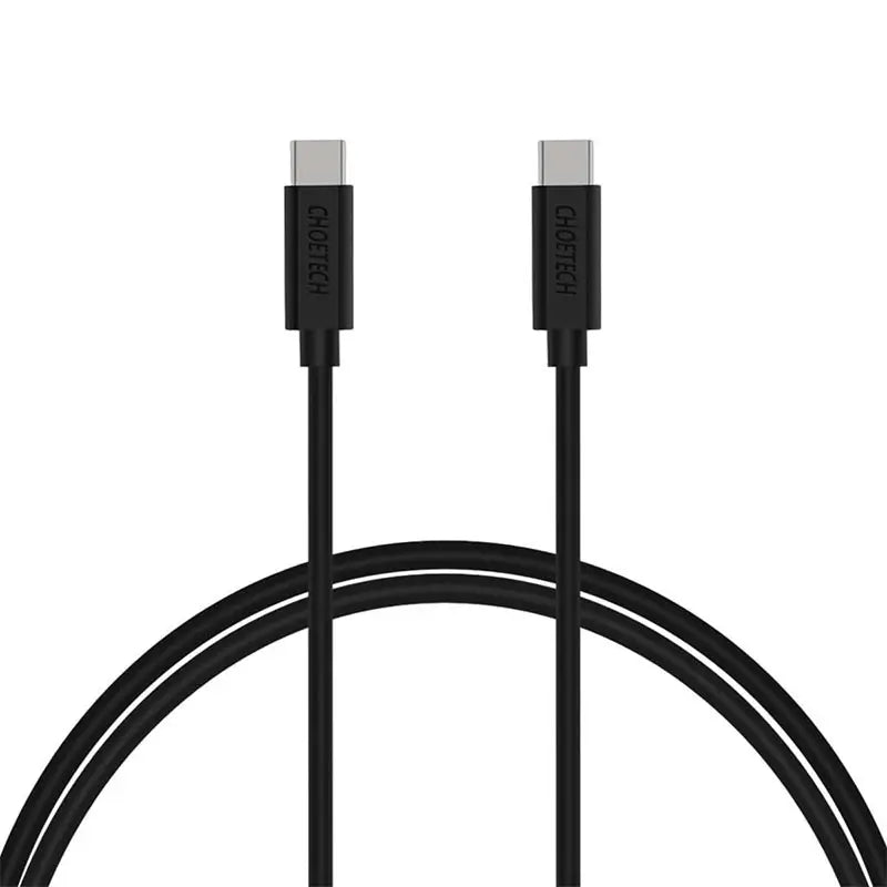 CHOETECH USB C Cable, 3A USB-C To USB-C Cable 6.6ft 2M – CC0003 – Black