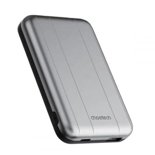 Choetech MagSafe Magnetic 10W 5000 mAh Mini Power Bank – B655 – Silver