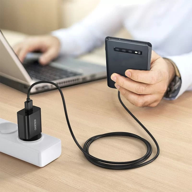 Choetech Quick Charge 3.0 18W 3A USB Wall Charger – EU Plug – Black – Q5003