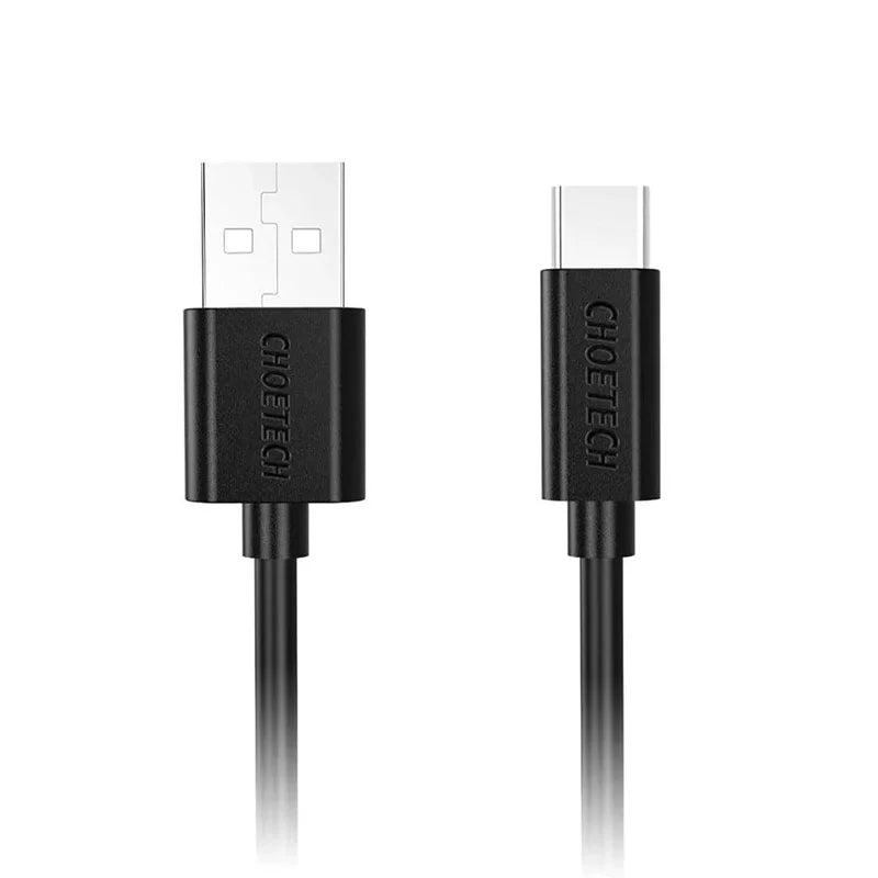 Choetech USB A To Type C Cable 2.0 Fast Charging & Data Sync Cable 10ft 3M – AC0004 – Black
