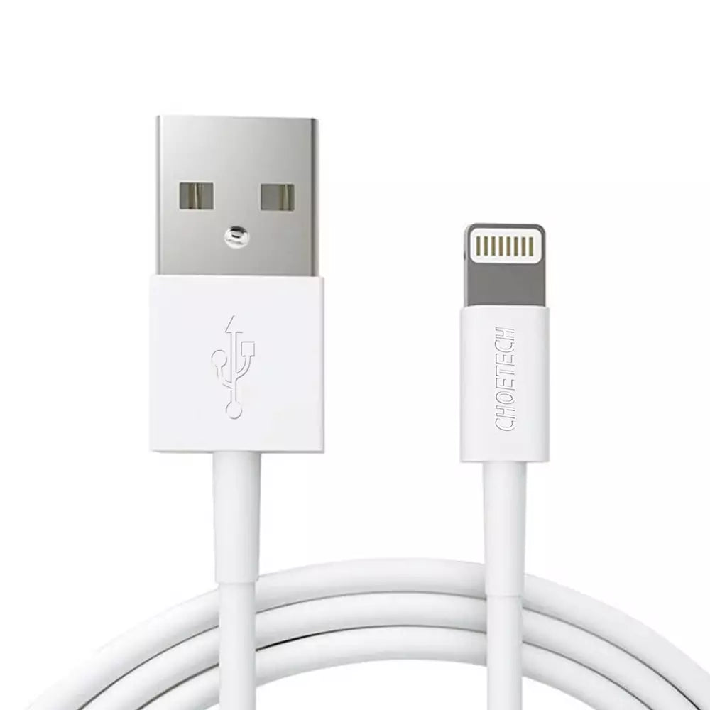 Choetech USB to Lightning Cable Apple Mfi Certified (1.8m/5.9ft) – White – IP0027