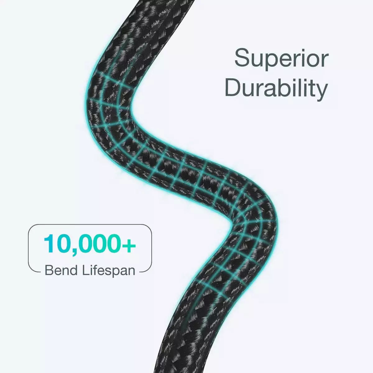 Choetech USB-C to Lightning Nylon BraidedMFi Certified Cable (1.2m/3.9ft) – Black – IP0039