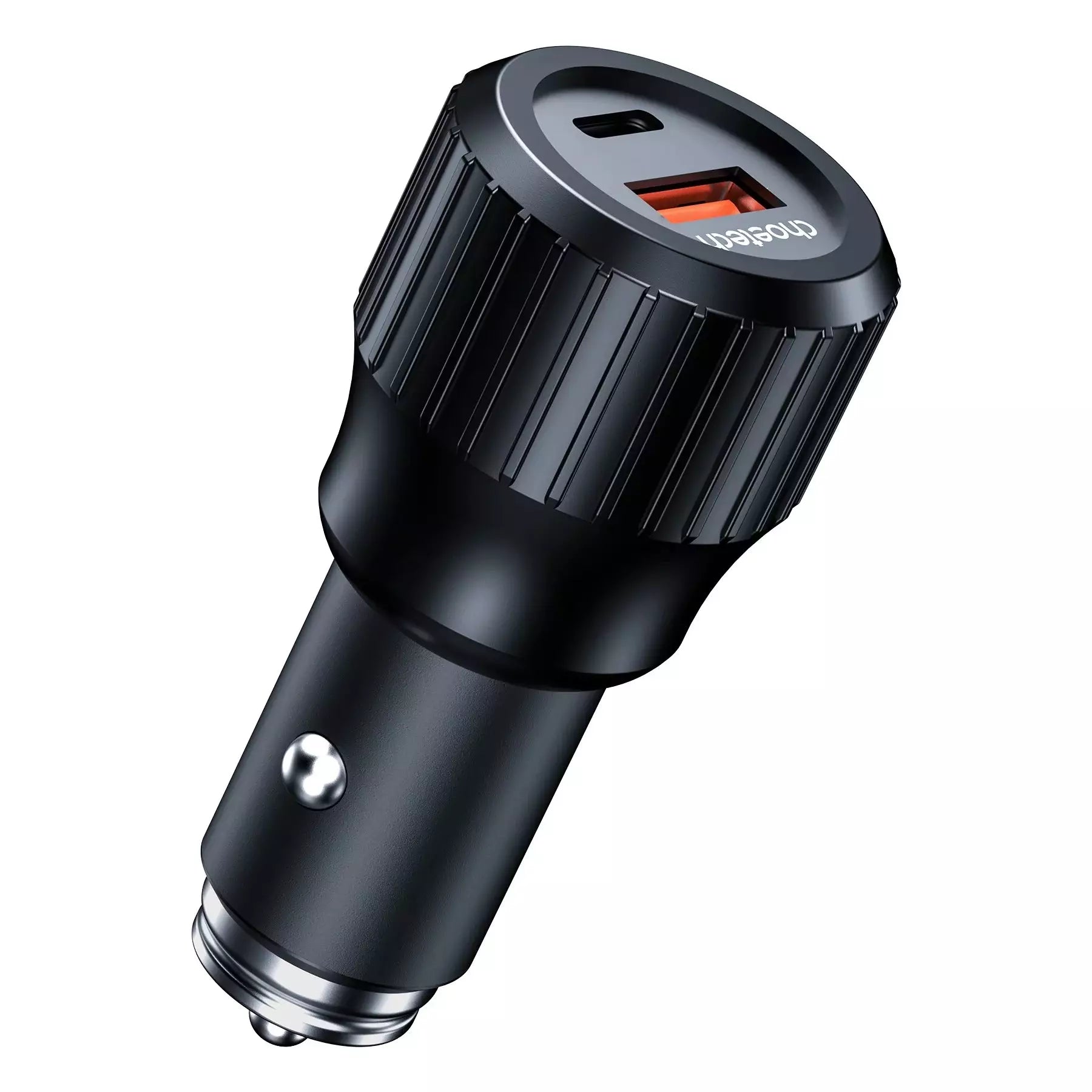 Choetech 63W Dual USB-C 45W + 18W Fast Car Charger – Black – TC0010