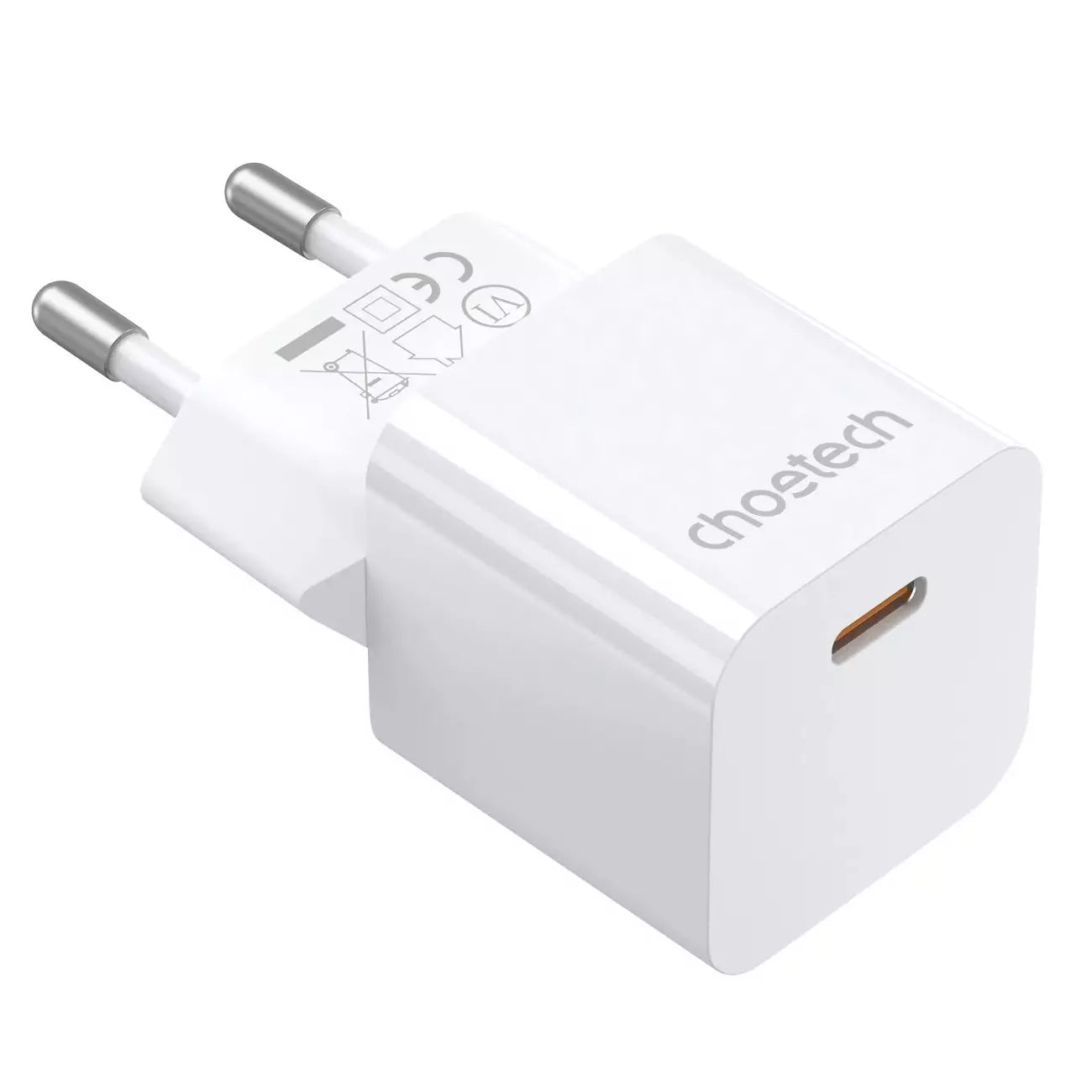 Choetech 20W PD Mini Charger – White – EU Plug – PD5010